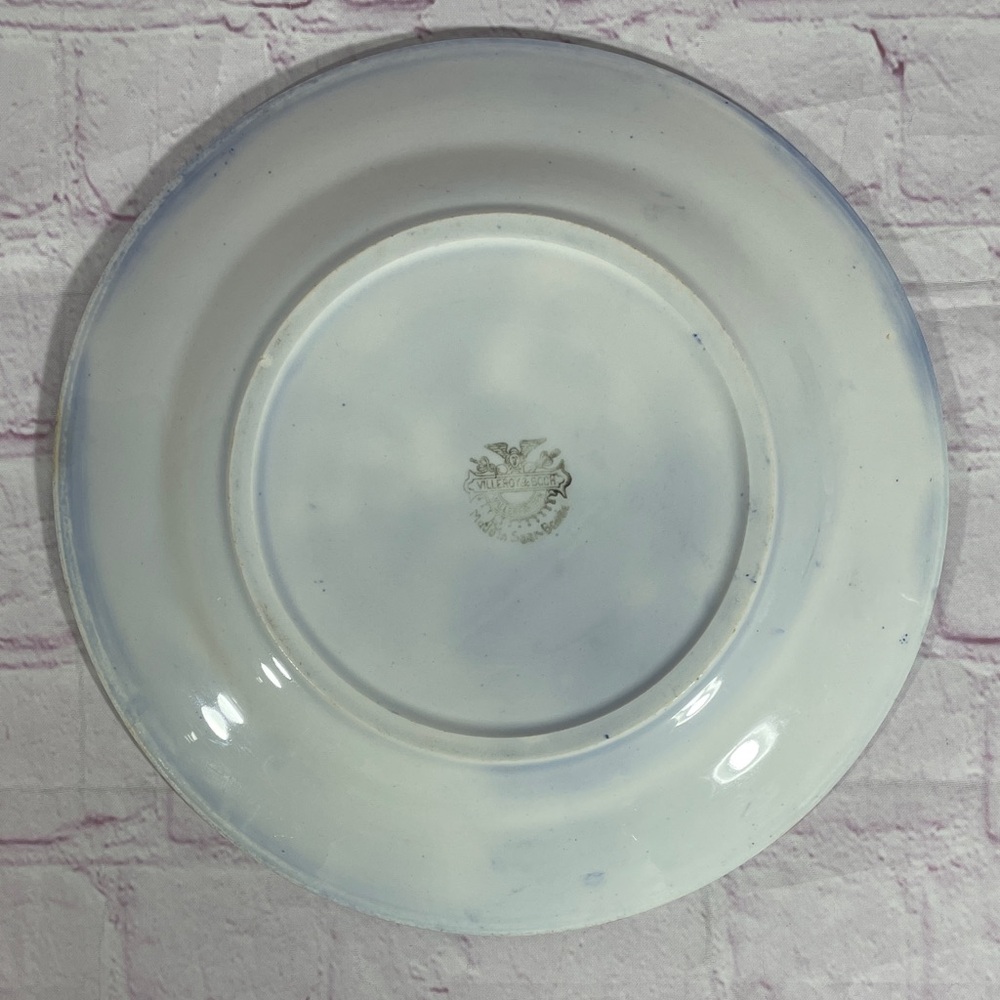 Vintage Villeroy & Boch Blue Willow Ironstone Luncheon Plate - Picture 8 of 9